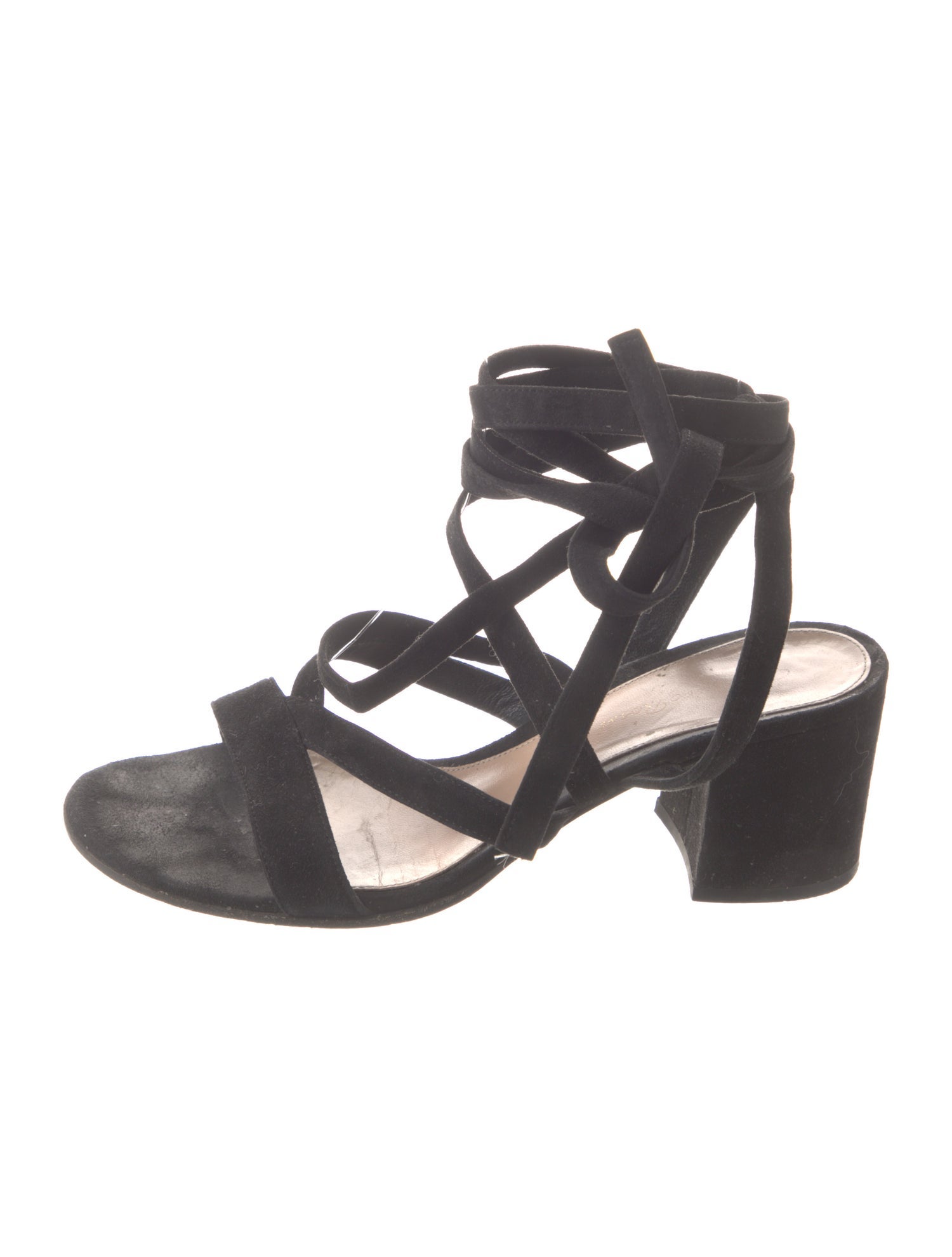 Gianvito Rossi Suede Slingback Sandals