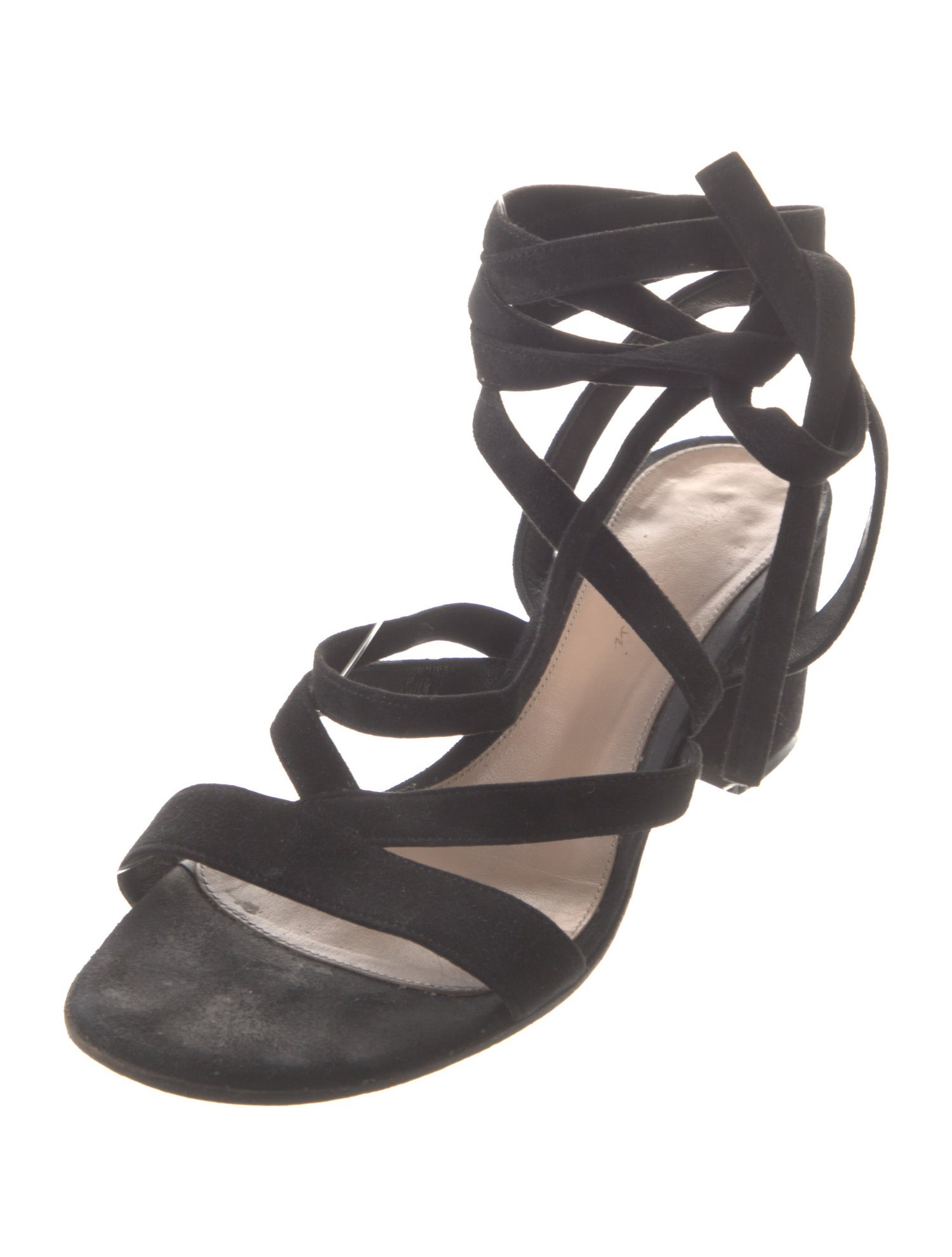 Gianvito Rossi Suede Slingback Sandals