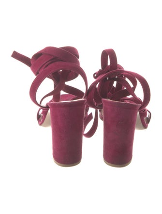 Gianvito Rossi Suede Gladiator Sandals