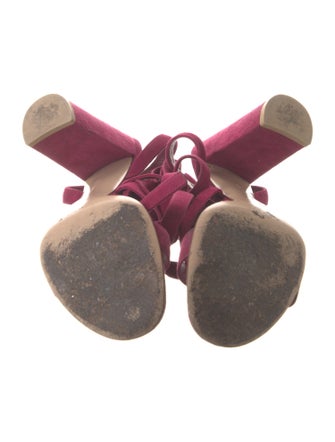 Gianvito Rossi Suede Gladiator Sandals