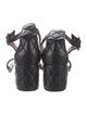 Gianvito Rossi Quilted Pattern Leather Sandals