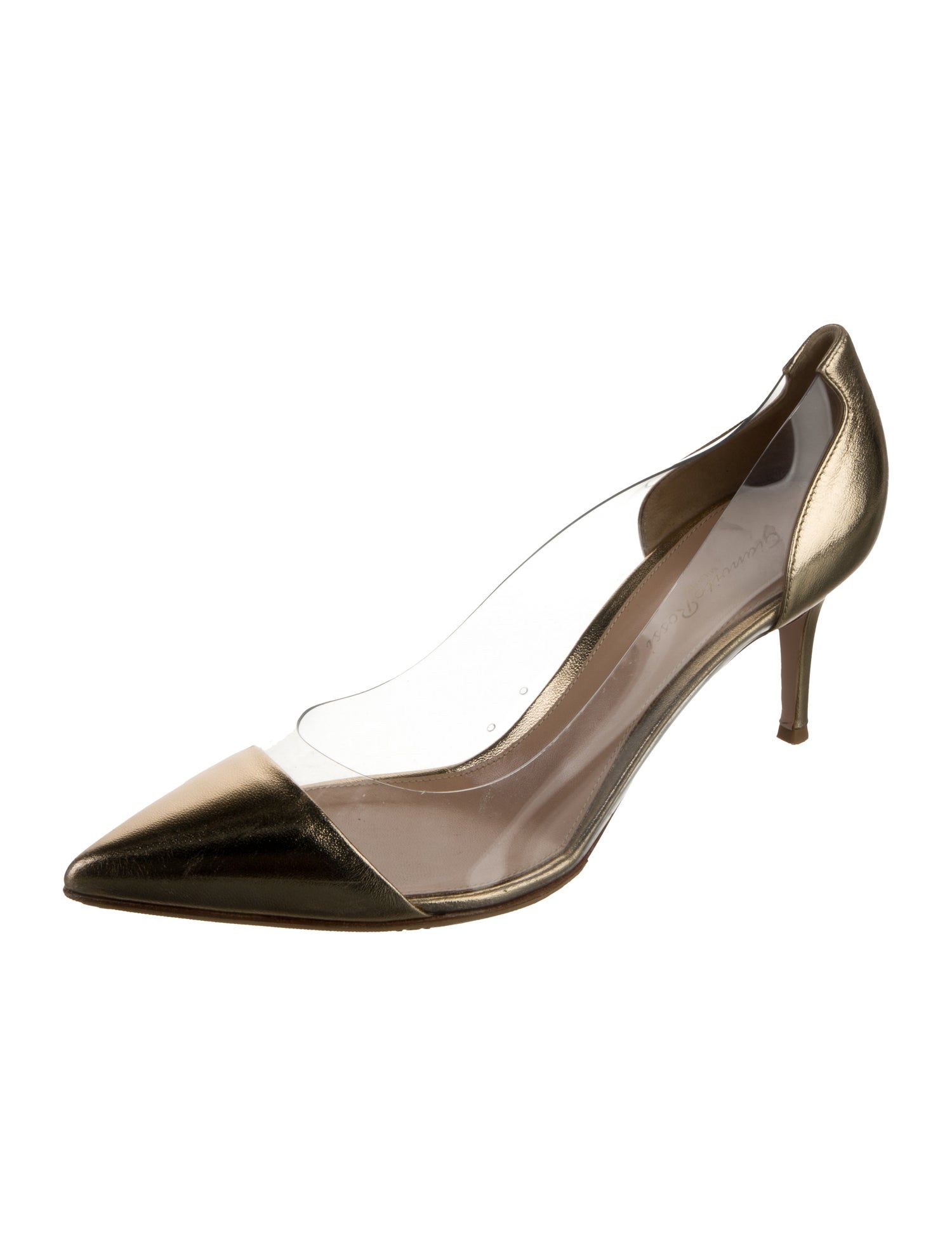 Gianvito Rossi PVC D'Orsay Pumps