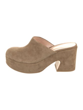 Gianvito Rossi Suede Mules