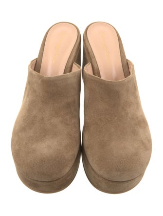 Gianvito Rossi Suede Mules
