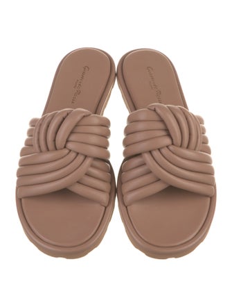Gianvito Rossi Leather Slides