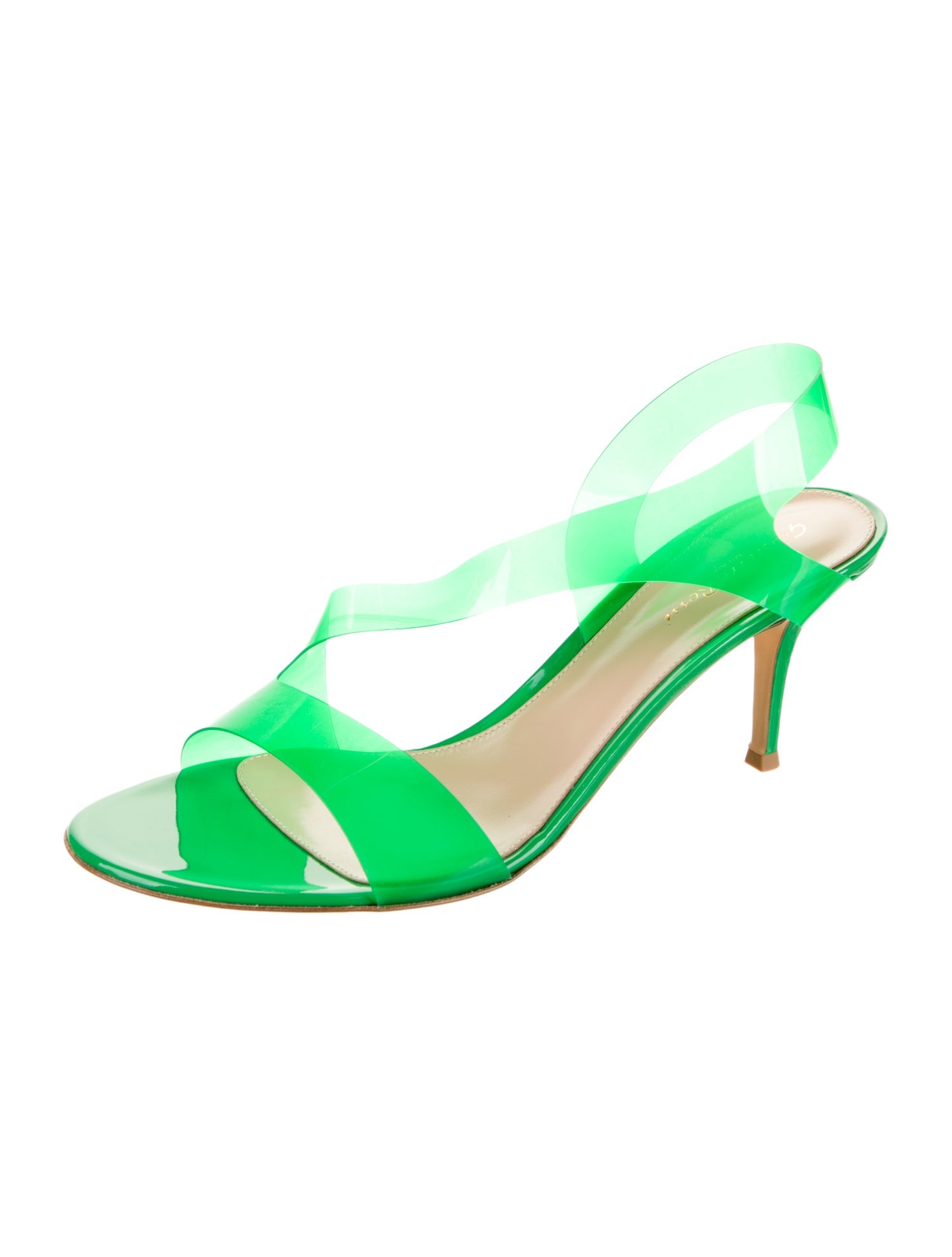 Gianvito Rossi PVC Slingback Sandals