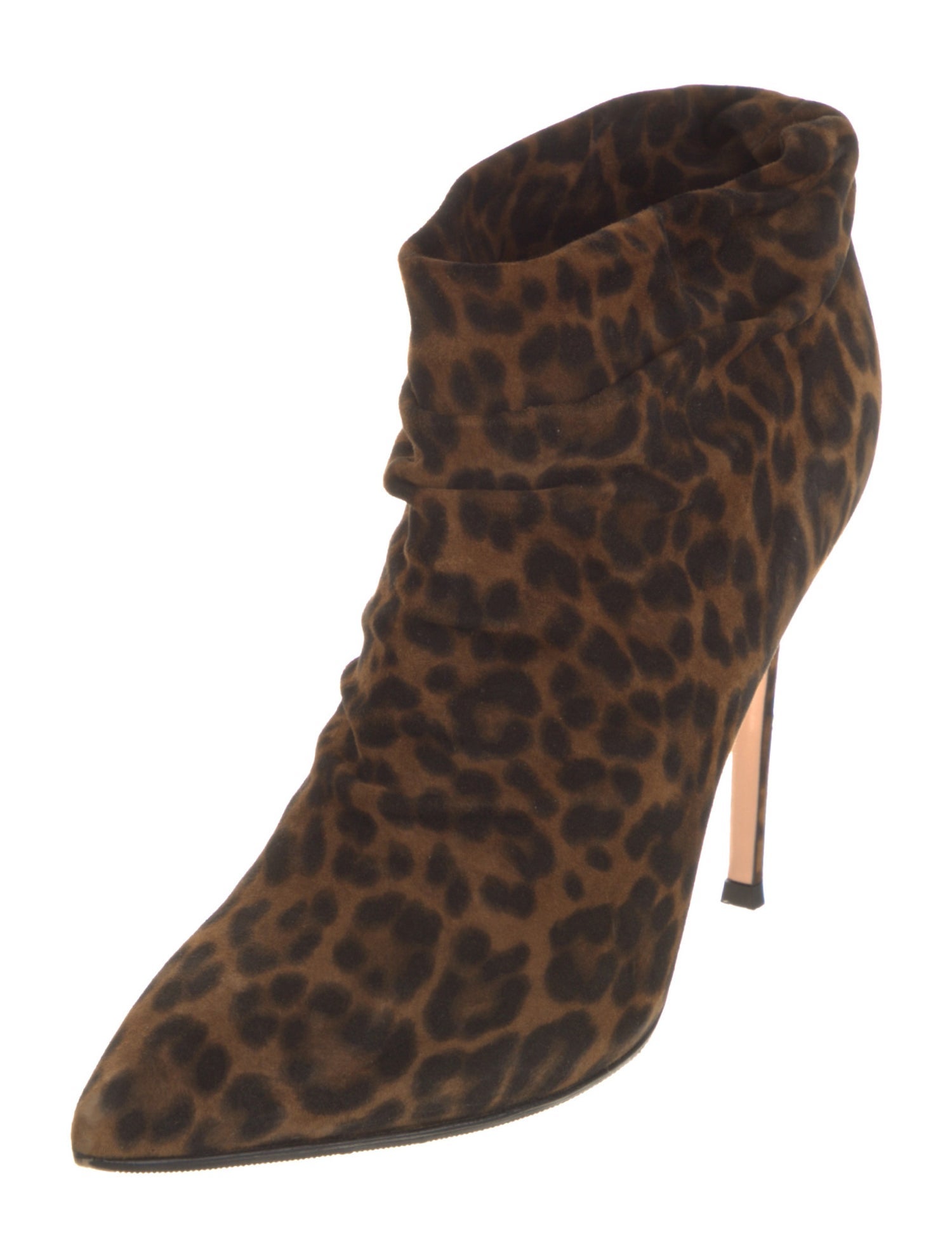 Gianvito Rossi Suede Animal Print Pumps