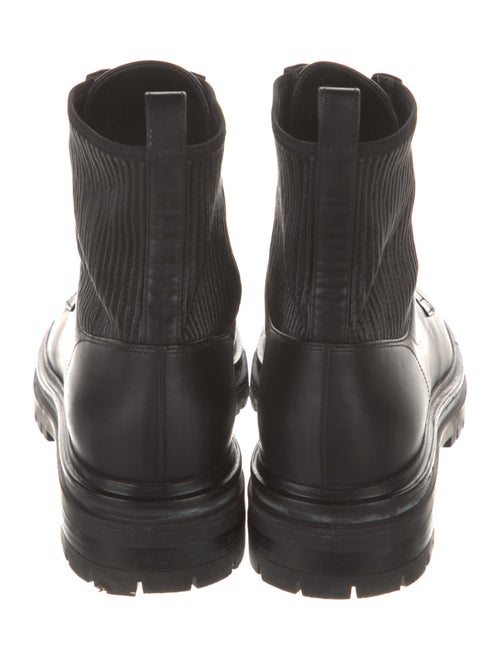 Gianvito Rossi Leather Combat Boots