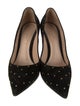 Gianvito Rossi Suede Polka Dot Print Pumps