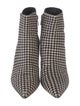 Gianvito Rossi Ponyhair Houndstooth Print Sock Boots