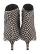 Gianvito Rossi Ponyhair Houndstooth Print Sock Boots