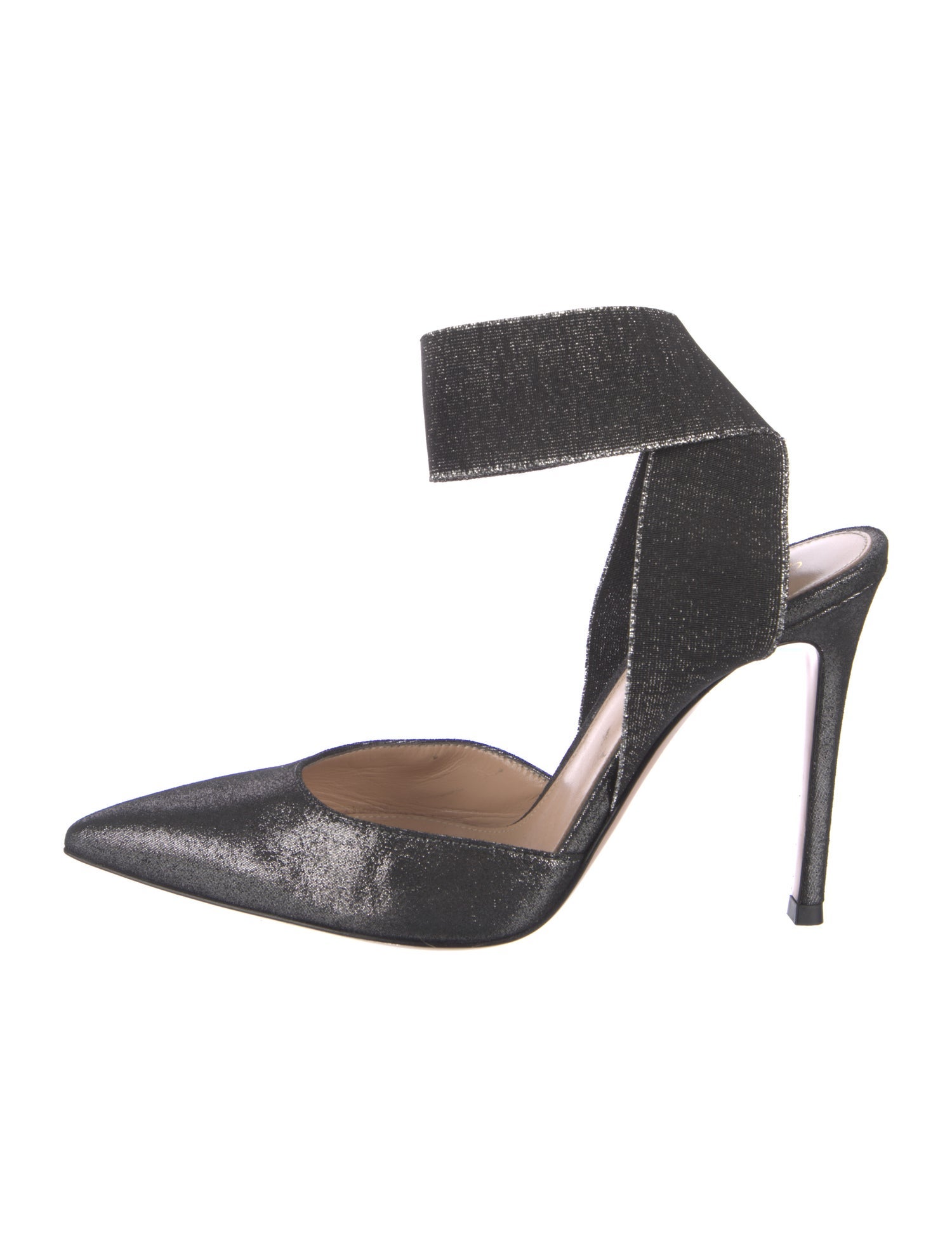 Gianvito Rossi Suede D'Orsay Pumps