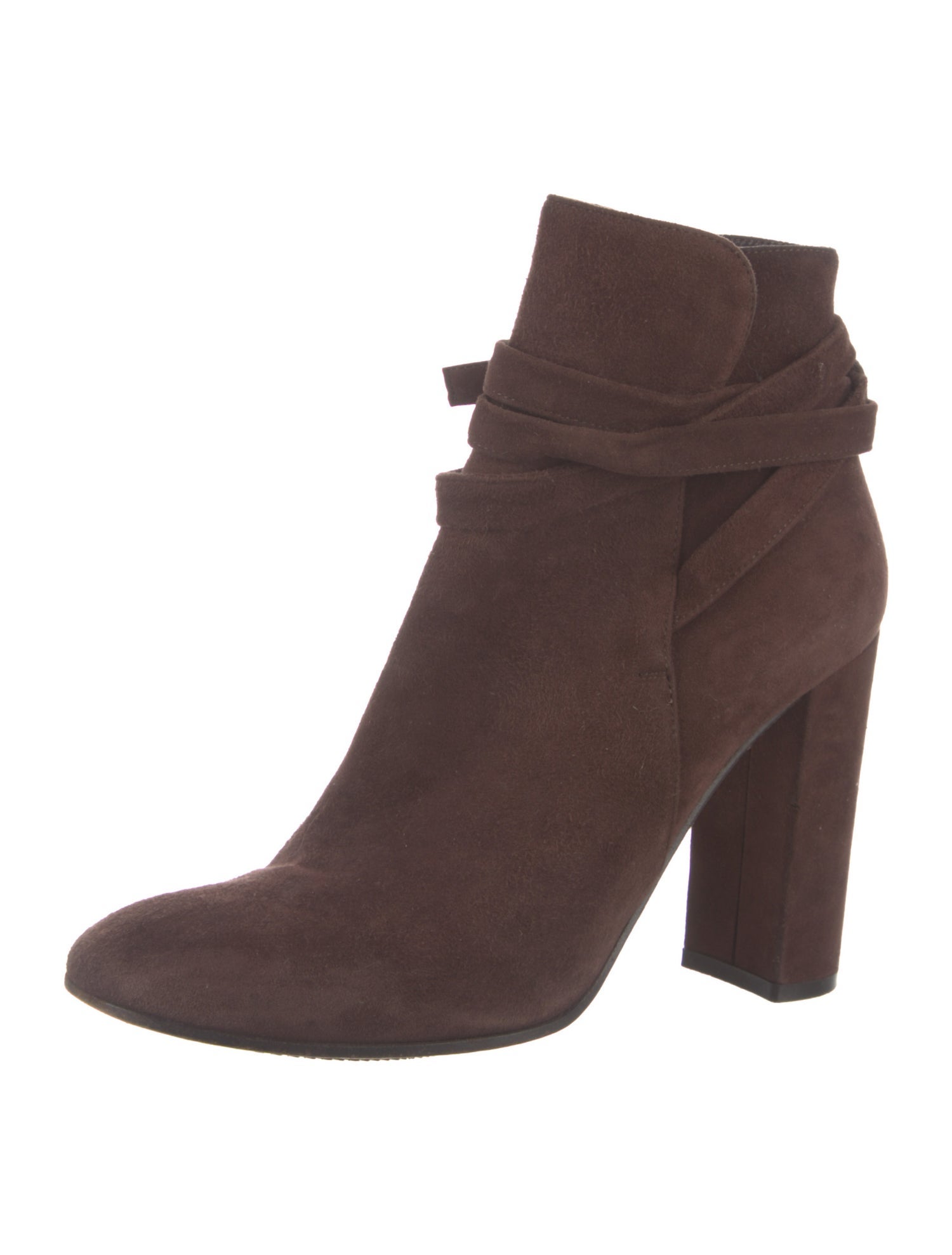 Gianvito Rossi Suede Lace-Up Boots