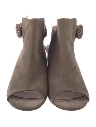 Gianvito Rossi Suede Slingback Pumps