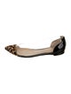 Gianvito Rossi PVC Animal Print D'Orsay Flats