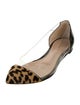 Gianvito Rossi PVC Animal Print D'Orsay Flats