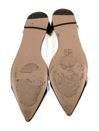 Gianvito Rossi PVC Lace Trim Embellishment D'Orsay Flats