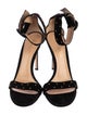 Gianvito Rossi Suede Studded Accents Sandals