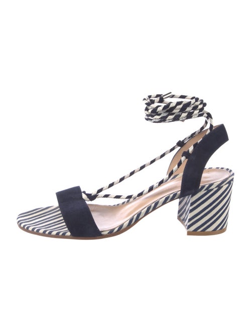 Gianvito Rossi Canvas Printed Sandals