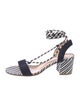 Gianvito Rossi Canvas Printed Sandals