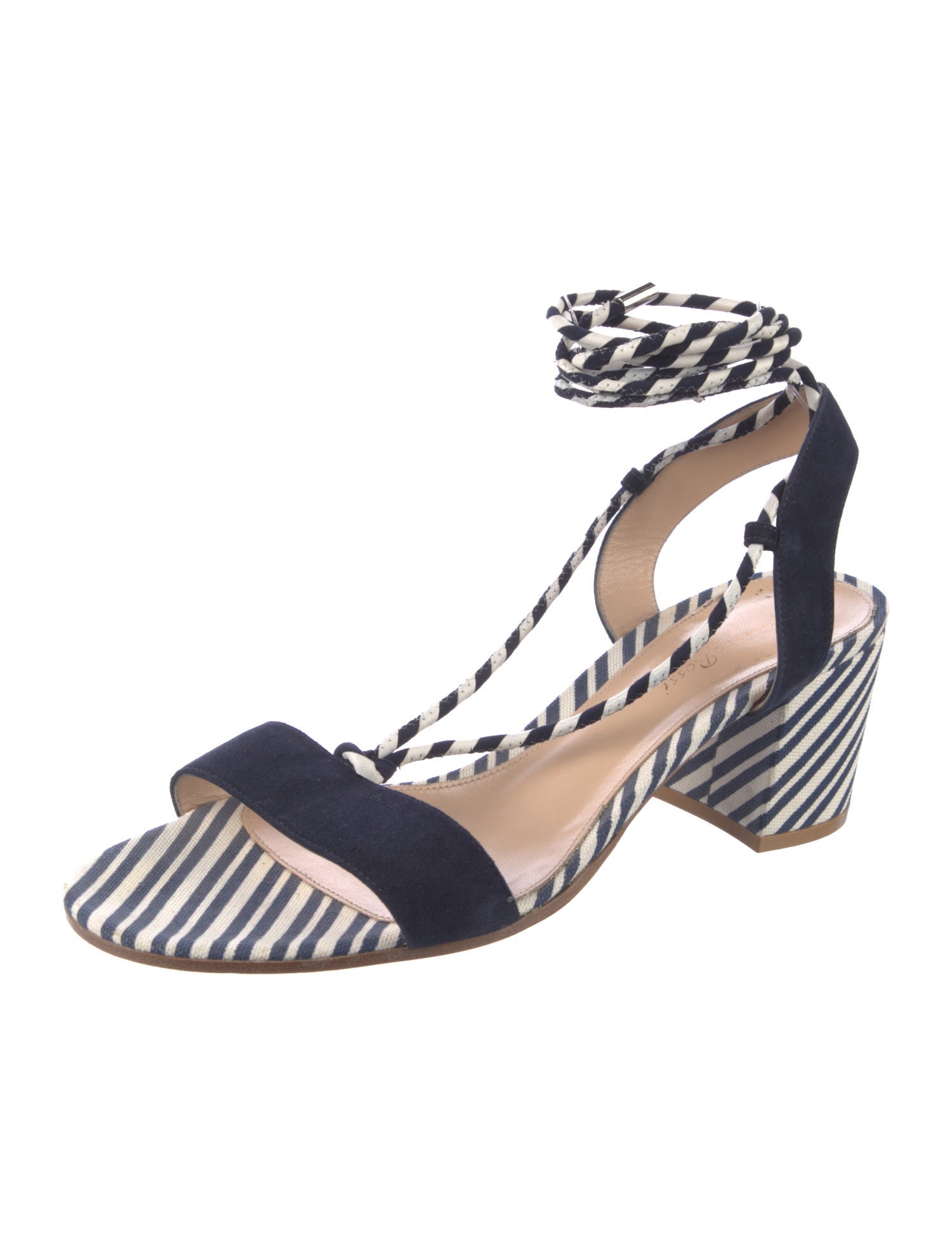 Gianvito Rossi Canvas Printed Sandals