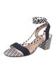 Gianvito Rossi Canvas Printed Sandals