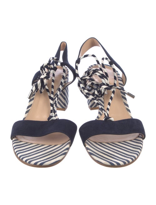 Gianvito Rossi Canvas Printed Sandals