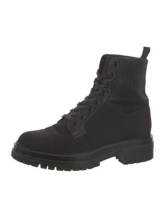 Gianvito Rossi Nylon Combat Boots