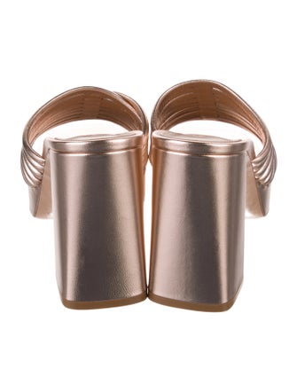 Gianvito Rossi Leather Slides