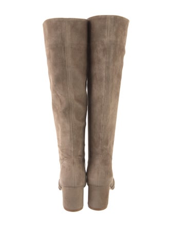 Gianvito Rossi Suede Riding Boots