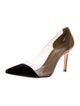 Gianvito Rossi Leather Grosgrain Trim D'Orsay Pumps