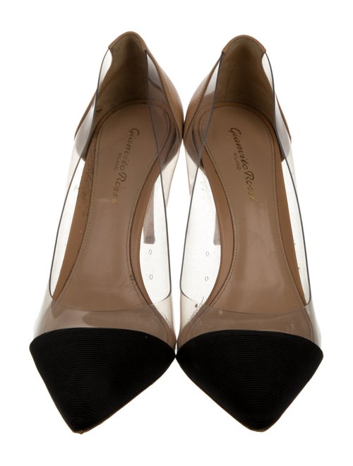 Gianvito Rossi Leather Grosgrain Trim D'Orsay Pumps