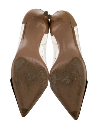 Gianvito Rossi Leather Grosgrain Trim D'Orsay Pumps