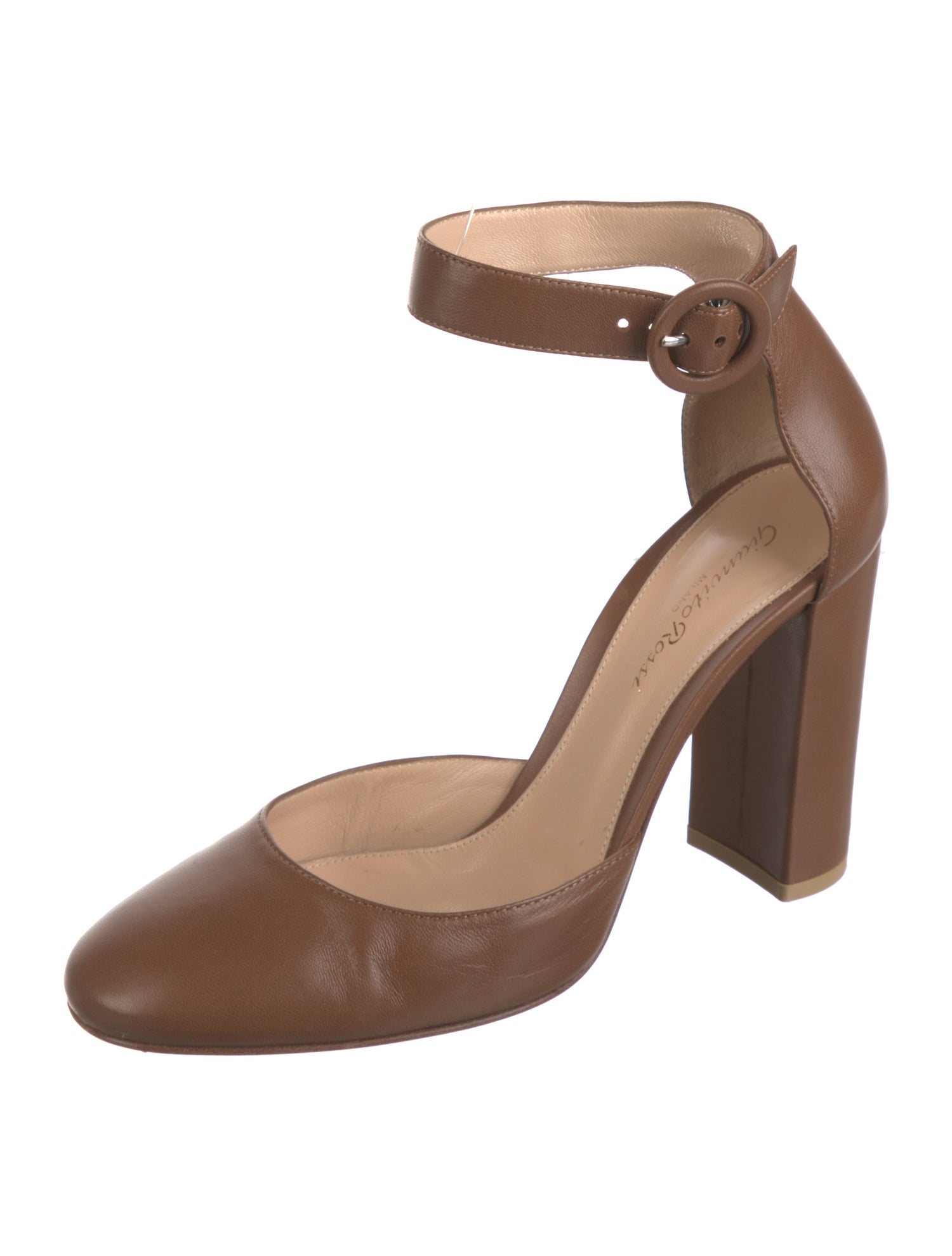 Gianvito Rossi Leather D'Orsay Pumps