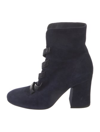 Gianvito Rossi Suede Lace-Up Boots