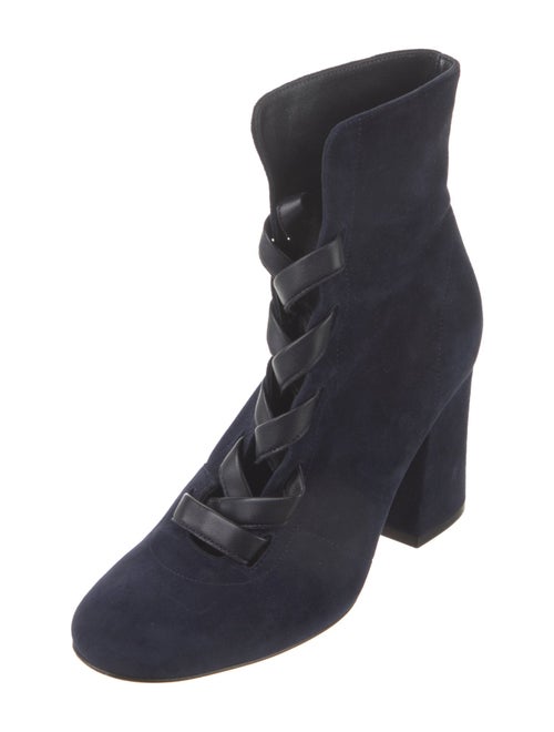 Gianvito Rossi Suede Lace-Up Boots
