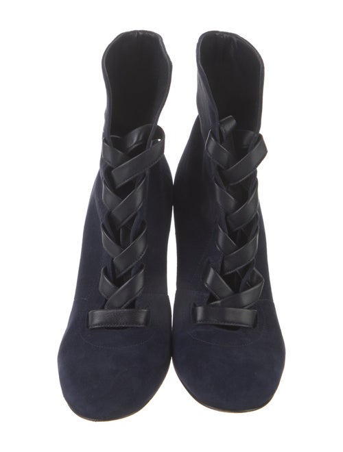 Gianvito Rossi Suede Lace-Up Boots