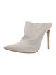 Gianvito Rossi Canvas Mules