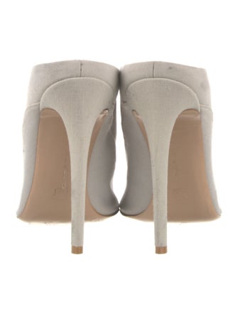 Gianvito Rossi Canvas Mules