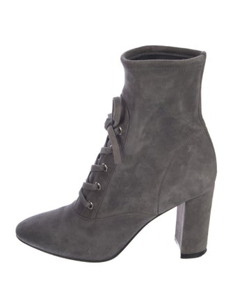 Gianvito Rossi Suede Lace-Up Boots