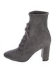 Gianvito Rossi Suede Lace-Up Boots