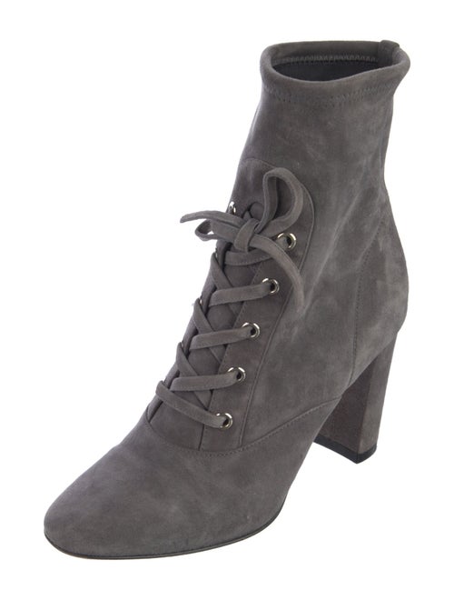 Gianvito Rossi Suede Lace-Up Boots
