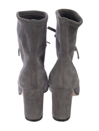 Gianvito Rossi Suede Lace-Up Boots