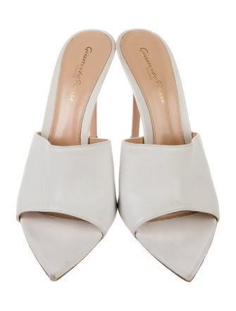 Gianvito Rossi Leather Slides