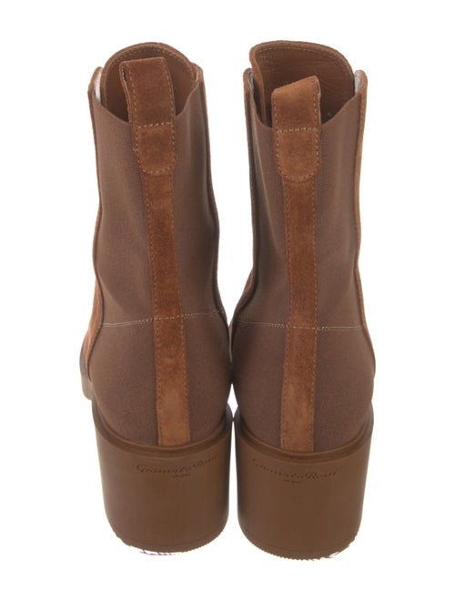 Gianvito Rossi Suede Combat Boots