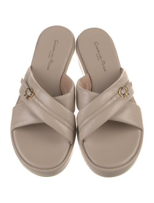 Gianvito Rossi Leather Slides