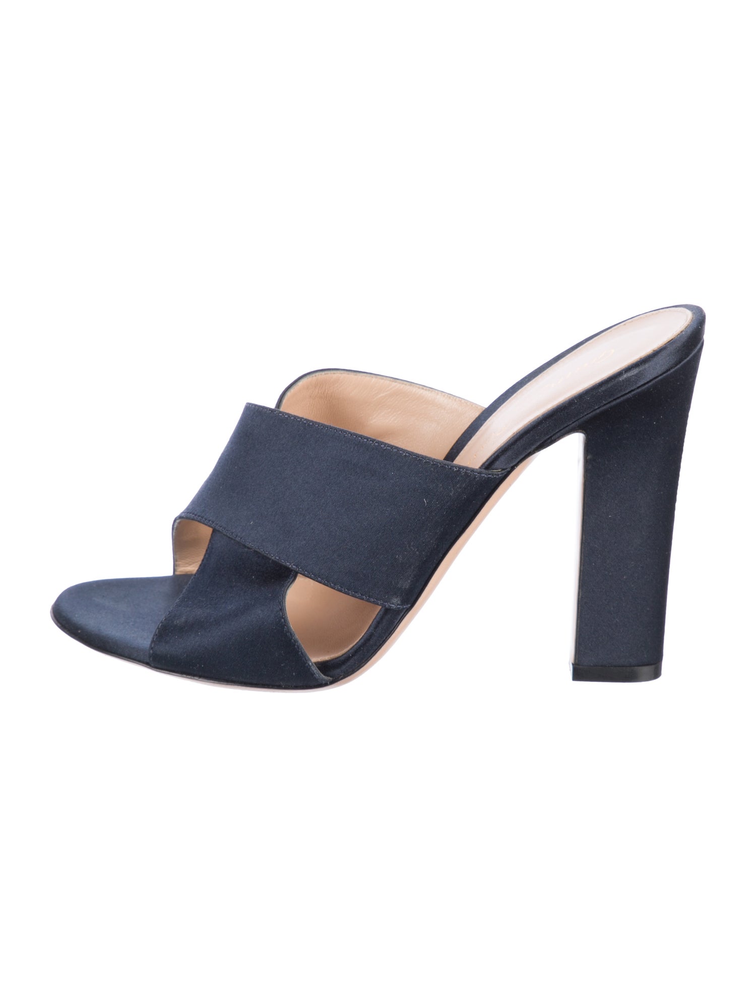 Gianvito Rossi Satin Slides