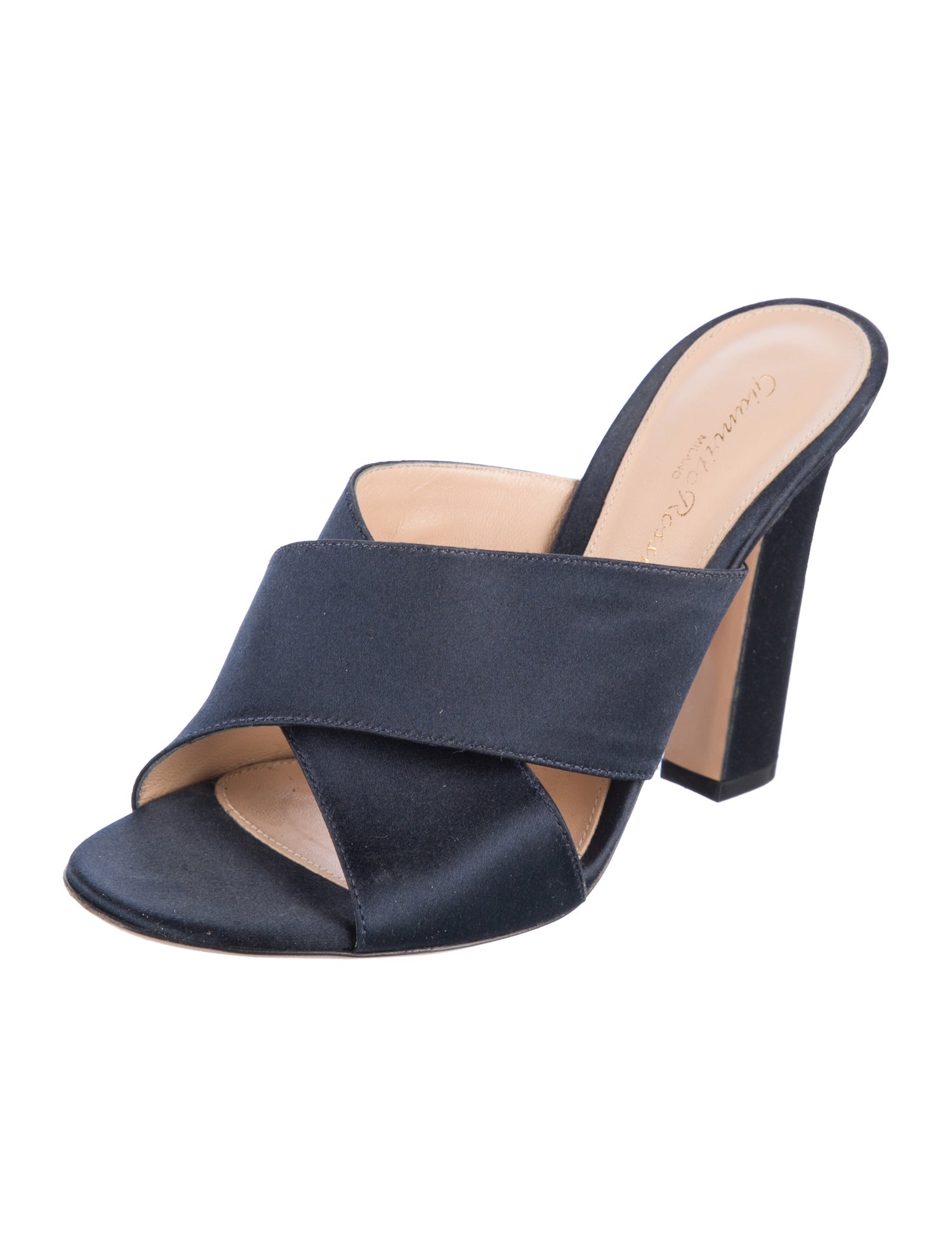 Gianvito Rossi Satin Slides