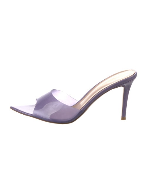 Gianvito Rossi Leather Printed Slides