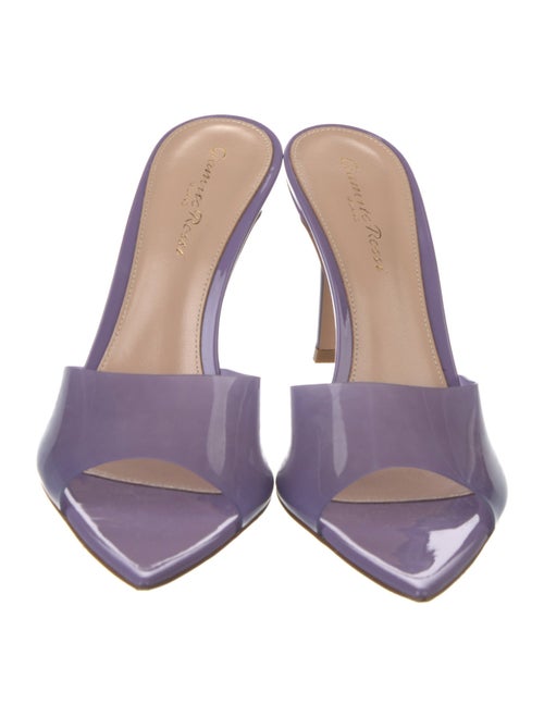 Gianvito Rossi Leather Printed Slides